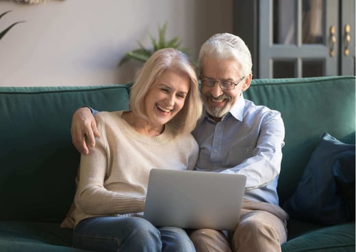 Image - retiree checking finance