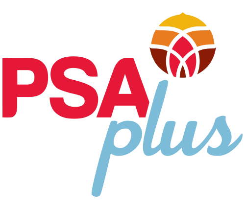 PSA plus new logo for advert